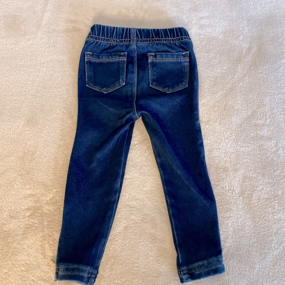 Old Navy Toddler Ankle Zip Jeggings - Size 2T - Picture 3 of 7